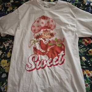 Strawberry Shortcake Graphic White Short Sleeve Tee